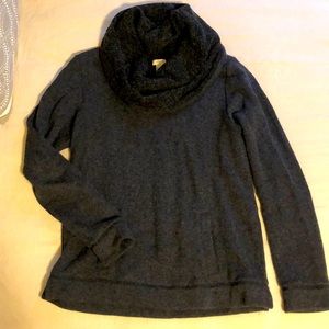 JCREW cowl neck sweater with pocket